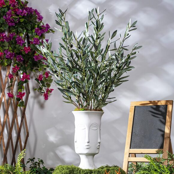Other - 2671 8PCS Premium Artificial Olive Branches for Vases - Realistic PU & Silk